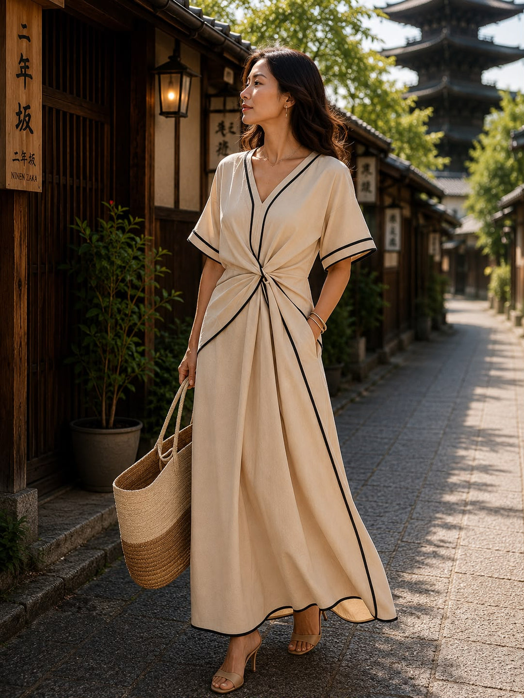 あおい | 軽やかにこなれる、リラックスワンピース