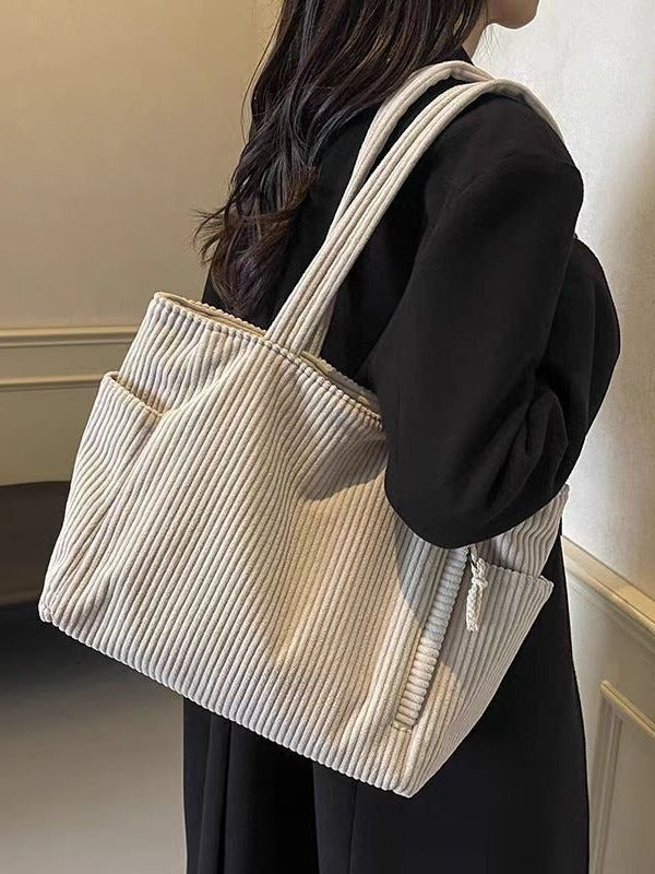 ちひろ | リブデザインショルダートートバッグ